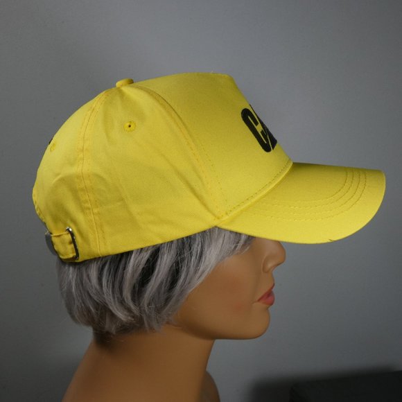 Caterpillar - CAT logo ball cap yellow with black logos - Picture 2 of 7